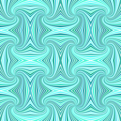Turquoise seamless abstract hypnotic spiral burst stripe pattern background - vector illustration