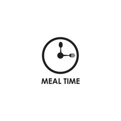 Food logo design with using fork and spoon icon