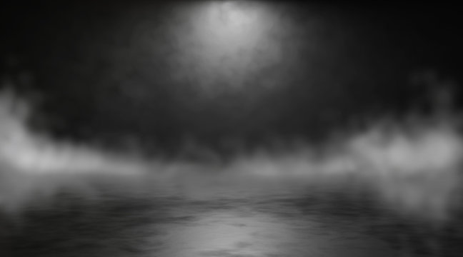 Abstract blurry background with smoke. 3d render
