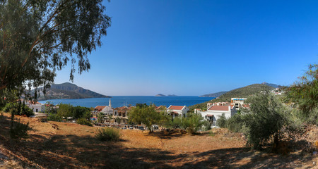 Fototapeta na wymiar view of an island in mediterranean sea