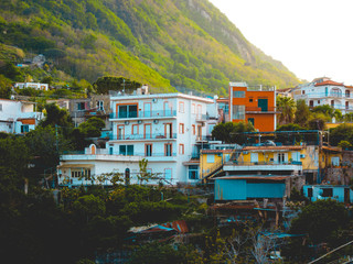 colorful buildings in the green environmentcolorful buildings in the green environment