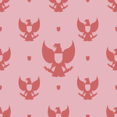 Garuda, indonesian symbol pattern design