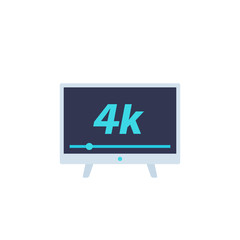 4K tv, video streaming service, vector