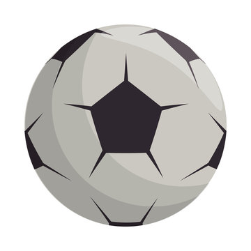 Soccer football ball equipment cartoon isolated