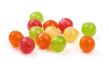 Colorful candy balls, isolated on white background