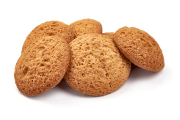 Fototapeta na wymiar Oat cookies, isolated on white background