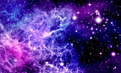 Space, nebula, universe, bright. astronomy, starlight, starscape, blue, pink, purple, science