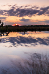 Sonnenuntergang Heide