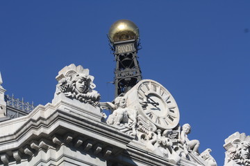 Reloj del Banco de Espa&ntilde;a en Madrid