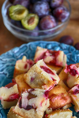 Plum pie, delicious end of summer dessert