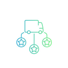 Logistics, delivery service linear icon