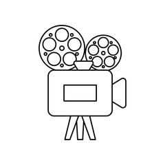 cinema video camera isolated icon