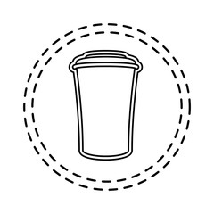 patch of container beverage drink isolated icon