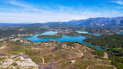 aerial view of the bay of manavgat turkey
