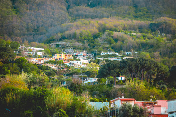 some buildings in the green mountainssome buildings in the green mountains
