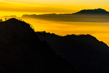 Mount Bromo volcano, in East Java, Indonesia.