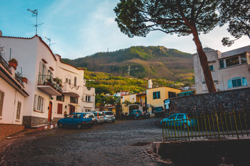 street at island of ischia, italystreet at island of ischia, italy