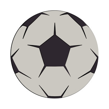 Soccer football ball equipment cartoon isolated