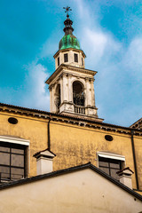 Tower of San Filippo Neri church in Vicenza, Italia