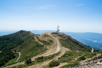 Meteorological Observatory at the top of the Turo De L'home, park Montseny in Catalunya