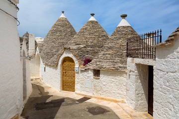 Fototapeta na wymiar trullo houses in Alberobello