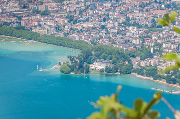 Vue aérienne d'Annecy 