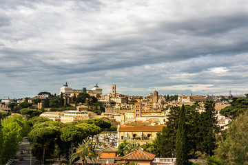 Fototapeta na wymiar panorama of Rome, Italy