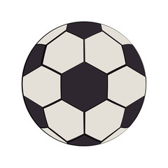 Soccer football ball equipment cartoon isolated