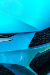 Modern concept super car exterior design detail - headlight