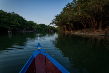 Naklejka premium traditional fishermen in indigenous territory and protected area on the Tapajós River, Amazon - Brazil