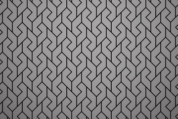 Abstract geometric pattern. A seamless vector background. Black and grey ornament. Graphic modern pattern. Simple lattice graphic design