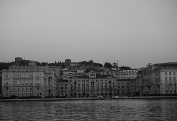 View of piazza unita di italia trieste Italy