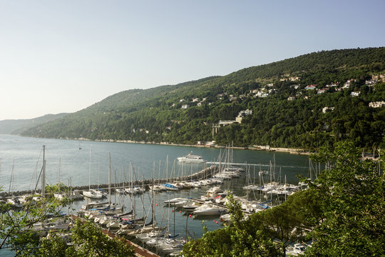 Barcola beach, trieste italy