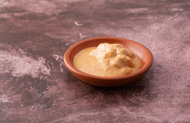 Organic sunflower seed butter in a bowl