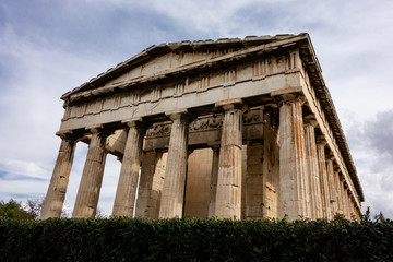 Fototapeta premium Famous Hefaisteion monument in Greek Agora, Athens