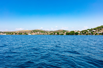 Fototapeta premium Beautiful mediterranean view of a town in Croatia