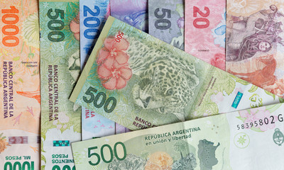 500 Pesos Argentinos. Billete con la Figura del Yaguarete. 