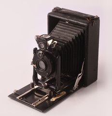 Vintage analog old camera, plate camera