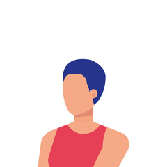 beautiful and young woman character