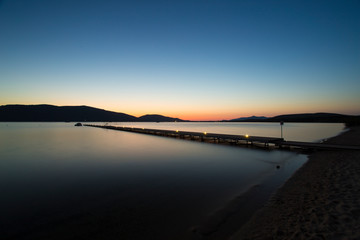 Sunset at a jetty