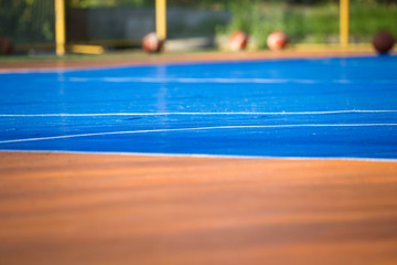 Fototapeta na wymiar Basketball Synthetic Surface sports court background