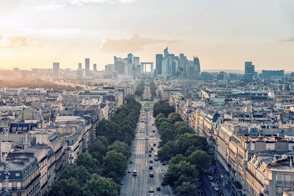 Canvas Prints La Defense, business district in Paris