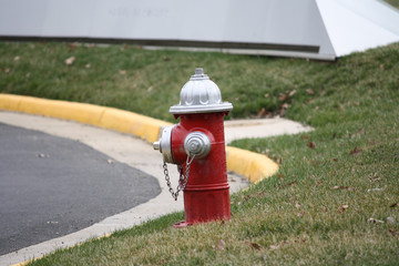 Close-up shot of hydrant on street