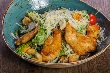 Caesar salad with chicken