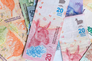 Figura del Billete de 20 Pesos Argentinos. 