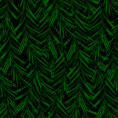 seamless pattern of fir tree branches, festive Christmas background