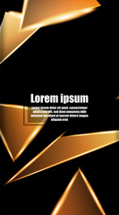 vertical abstract design. Background of a luminous triangle shape vector design. suitable for your design background