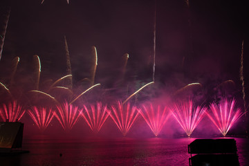 fireworks int the sky