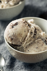 Homemade Chocolate Cookes and Cream Icecream