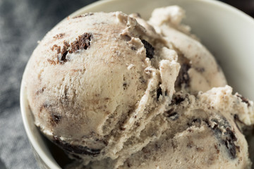Homemade Chocolate Cookes and Cream Icecream